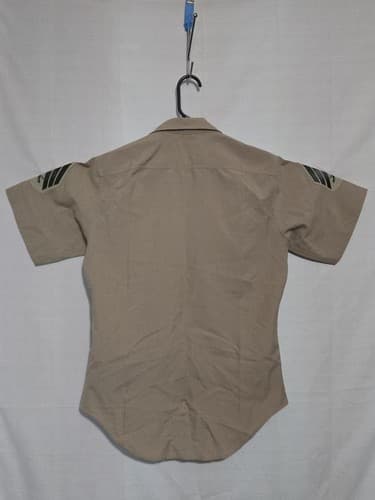 USMC Men's Khaki Service Shirt Short Sleeve Size 15 USGI 8405-01-515-8973 #Q55q - Thumbnail 6