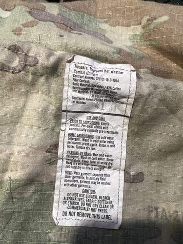 US Army IHWCU OCP Combat Trousers X-Large Short Scorpion W2 Pants #G56h - Thumbnail 10