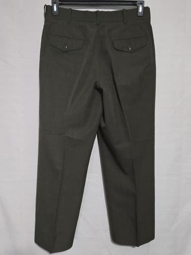 Marines Green Service Trousers 31S Poly/Wool Gabardine USGI 8405-01-279-7685 - Thumbnail 2