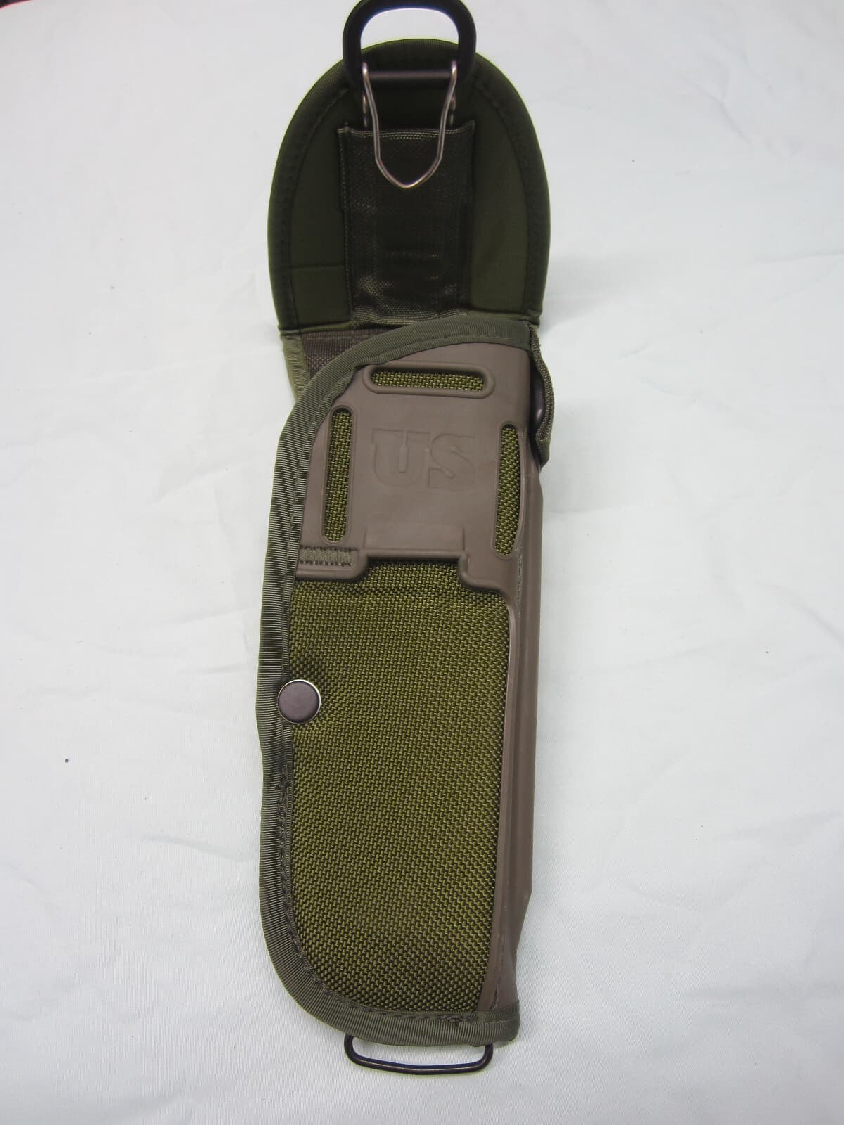 USGI M12 Holster M9 Beretta 9mm Ambidextrous Olive Green Military Issue - Thumbnail 3