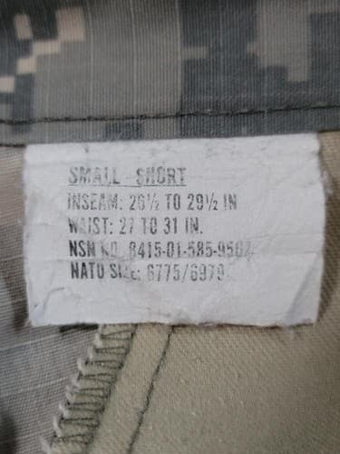 ACU Digital Pants Small/Short NSN: 8415-01-585-9502 #C9c - Thumbnail 3