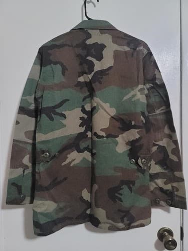 USGI Woodland Cold Weather BDU Jacket Small Regular NSN 8415-01-084-1643 - Thumbnail 6