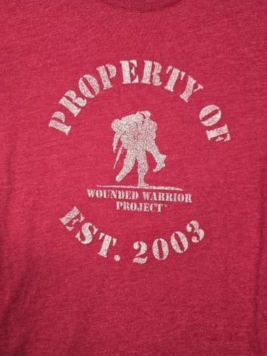 Under Armour Wounded Warrior Project Women's Small Red Graphic T-Shirt #S13g - Thumbnail 3