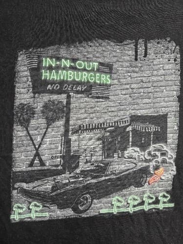 In-N-Out Burger 2021 Collectible Men's Size 2XL Black Graphic T-Shirt #T76g - Thumbnail 7