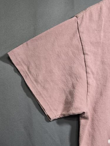 Delta Pro Weight Men's Size Medium Pink Graphic Short Sleeve T-Shirt #G45t - Thumbnail 3