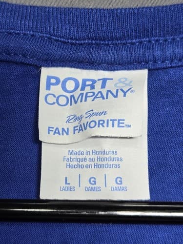 Port & Company Ladies Size Large FootBall Mom Graphic Short Sleeve T-Shirt #G45 - Thumbnail 7