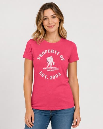 Under Armour Wounded Warrior Project Women's Small Red Graphic T-Shirt #S13g