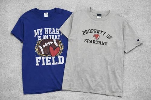 2 Shirt Lot Graphic T-Shirts Football Fan + Spartans Tee Casual Short Sleeve Lot - Thumbnail 2