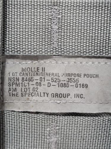 Lot of 4 - 2 Qt Canteen and single and 3 magazine holder Bundle #74t - Thumbnail 4