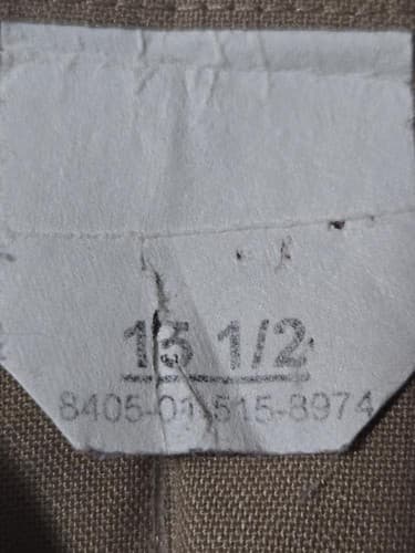 USMC Men's Khaki Service Shirt Short Sleeve Sz 15.5 USGI 8405-01-515-8974 #Q54q - Thumbnail 7