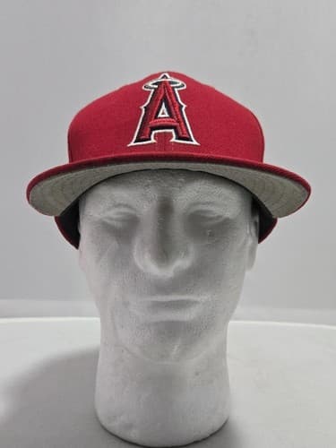 Los Angeles Angels Adjustable Red Snapback New Era Cap #G38g