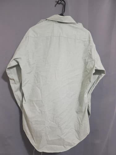 Genuine US Military DSCP Light Green Long Sleeve Dress Shirt 16 1/2 x 34 #39v - Thumbnail 3