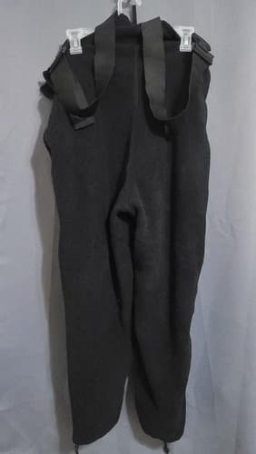 Polartec Fleece Black Overall Bibs Pants Medium-Short/Reg #40o - Thumbnail 3