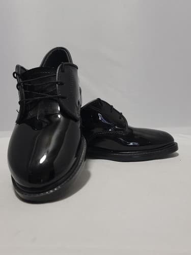 Capps women Black patent leather Dress Shoes Size:4.5 #B77b