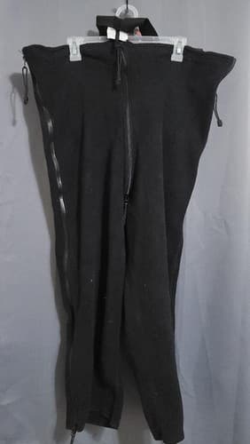 Polartec Fleece Black Overall Bibs Pants Medium-Short/Reg #40o