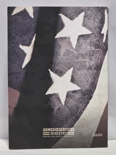 Holy Bible Military Theme 2 Book Set Camo Flag Cover 1st Cavalry Patch - Thumbnail 5