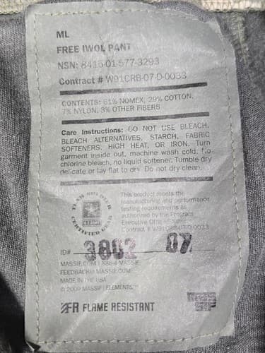 Massif Elements FREE IWOL Fire Resistant ACU Trousers Medium-Long UCP Camo #G72g - Thumbnail 5