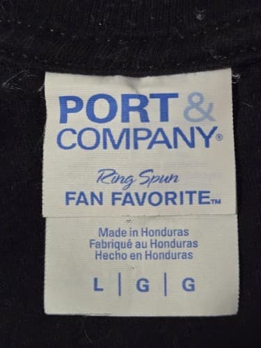 Large - Port & Company Morning wood T -Shirt Short Sleeve #H14h - Thumbnail 3