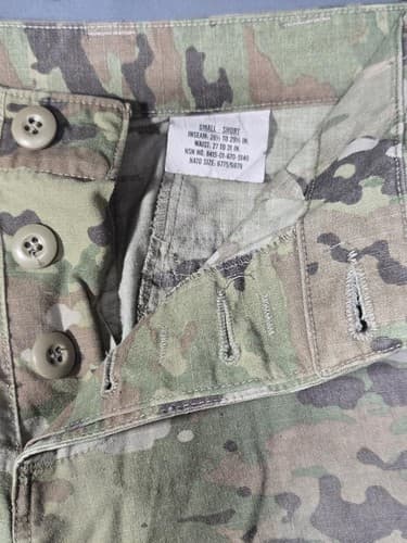 US Army IHWCU OCP Multicam Scorpion W2 Hot Weather Pants Size Small Short #G74g - Thumbnail 3