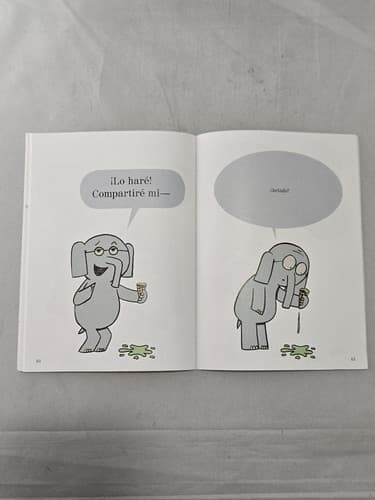 Elefante y Cerdita: ¿Debo compartir mi helado? Mo Willems Spanish Edition - Thumbnail 7