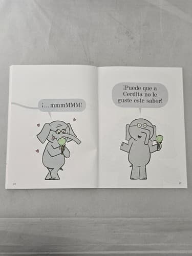 Elefante y Cerdita: ¿Debo compartir mi helado? Mo Willems Spanish Edition - Thumbnail 6