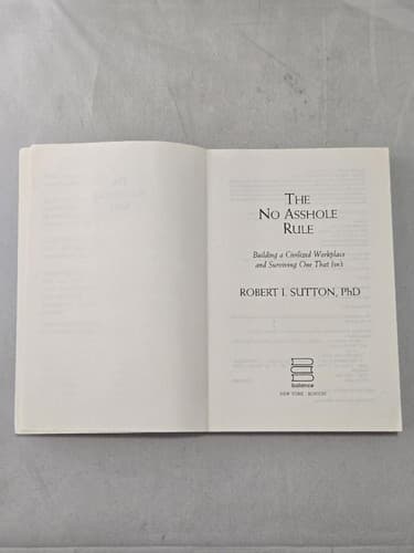 The No Asshole Rule Robert I. Sutton PhD Business Management Paperback - Thumbnail 4