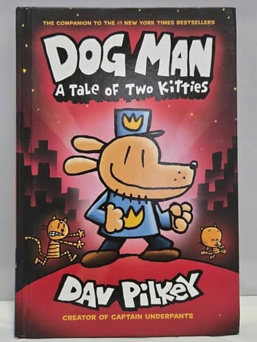 Dog Man 3 Book Lot Dav Pilkey Tale of Two Kitties Ball Rolls - Thumbnail 3