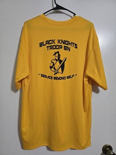 X-Large - Black Knights Troop BN Shirt Short Sleeve #H12h - Thumbnail 2