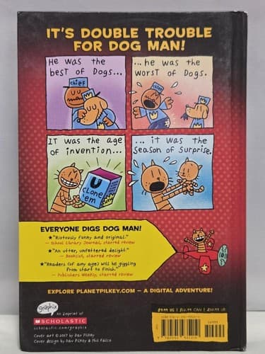 Dog Man 3 Book Lot Dav Pilkey Tale of Two Kitties Ball Rolls - Thumbnail 5