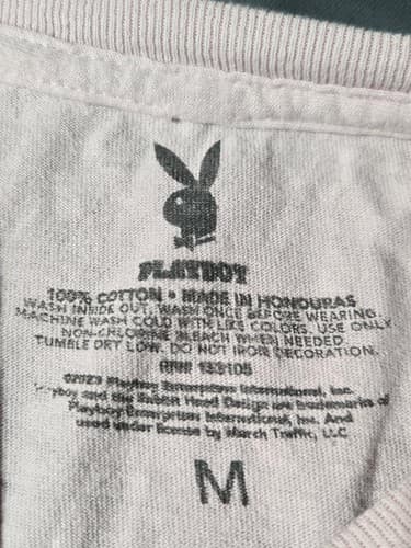 Playboy Bunny Logo Pink Graphic T-Shirt Size Medium Y2K Aesthetic - Thumbnail 6