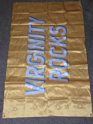 Virginity Rocks Danny Duncan Wall Banner Flag Blue 38" x 58" #G61g - Thumbnail 2