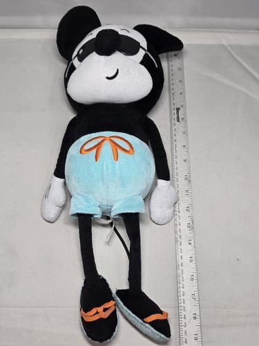 Just Play Disney Mickey Mouse Summer Pool Party Plush 15" Medium Plush Doll #R4 - Thumbnail 5