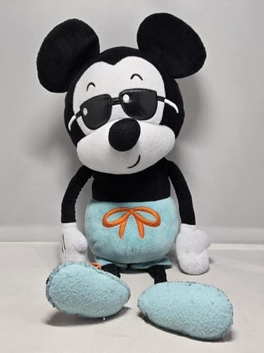 Just Play Disney Mickey Mouse Summer Pool Party Plush 15" Medium Plush Doll #R4 - Thumbnail 2