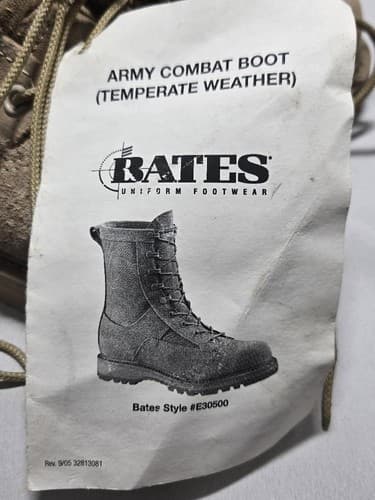Bates USMC Lightweight Marine Corps Combat Boots Coyote Brown Size 4.5 R #G75g - Thumbnail 8