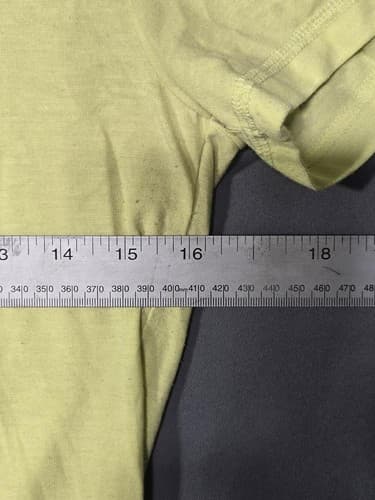 Reebok CrossFit "C.R.O.S.S.F.I.T." Yellow Graphic T-Shirt Women's Sz Large #G70g - Thumbnail 8