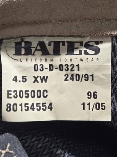Bates USMC Lightweight Marine Corps Combat Boots Coyote Brown Size 4.5 R #G75g - Thumbnail 7