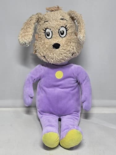 Dr. Seuss Kohl's Cares Dog Plush 16" Medium Stuffed Animal Purple Pajamas #T53y - Thumbnail 2