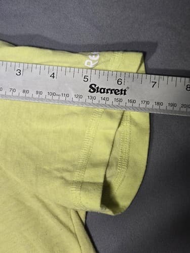 Reebok CrossFit "C.R.O.S.S.F.I.T." Yellow Graphic T-Shirt Women's Sz Large #G70g - Thumbnail 9