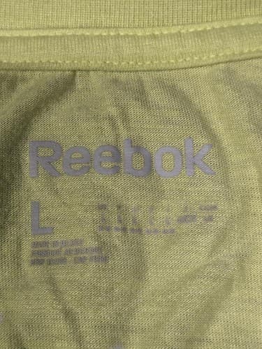 Reebok CrossFit "C.R.O.S.S.F.I.T." Yellow Graphic T-Shirt Women's Sz Large #G70g - Thumbnail 7