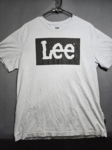 Lee Men's Size Large Blue Graphic Logo Short Sleeve T-Shirt Heritage Tee #F56t - Thumbnail 2