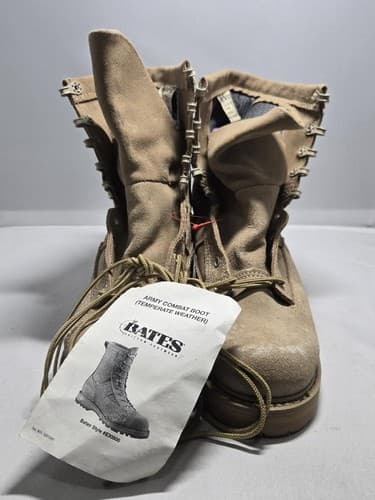 Bates USMC Lightweight Marine Corps Combat Boots Coyote Brown Size 4.5 R #G75g - Thumbnail 2