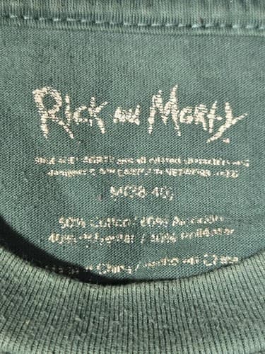 Rick and Morty Dimension C-137 Green Graphic T-Shirt Adult Size Medium #G63g - Thumbnail 7