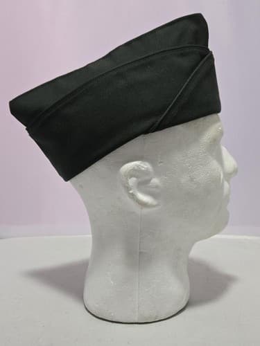 Green Army Garrison Cap Size 6 7/8 NSN 8405-01-334-1497 #D28d - Thumbnail 2
