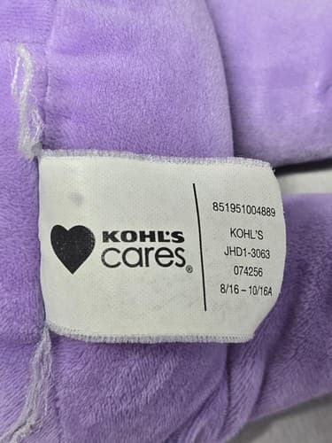 Dr. Seuss Kohl's Cares Dog Plush 16" Medium Stuffed Animal Purple Pajamas #T53y - Thumbnail 4
