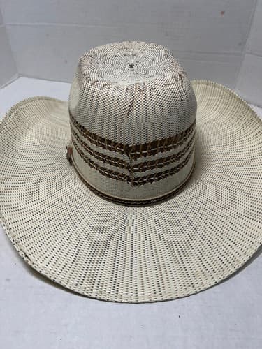 2 Western Straw Cowboy Hats Lot – Resistol 7 1/4 + Cavender’s Ventilated - Thumbnail 13