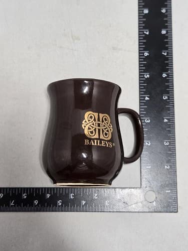 Lot of 2 Vintage Coffee Mugs Baileys Brown Gold Floral Stoneware Japan #T56g - Thumbnail 12