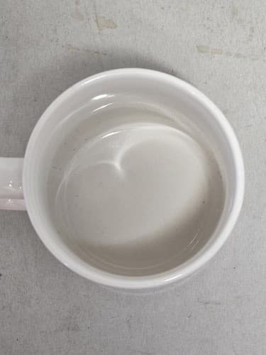 Lot of 2 Mismatched White Ceramic Coffee Mugs Gibson Gold Trim & PRC Promo Cup - Thumbnail 5