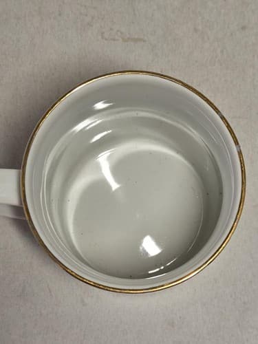 Lot of 2 Mismatched White Ceramic Coffee Mugs Gibson Gold Trim & PRC Promo Cup - Thumbnail 10