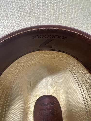 2 Western Straw Cowboy Hats Lot – Resistol 7 1/4 + Cavender’s Ventilated - Thumbnail 6