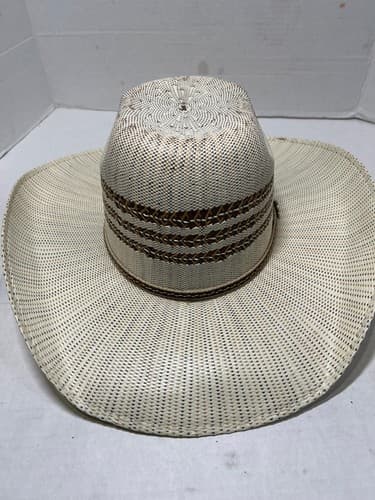 2 Western Straw Cowboy Hats Lot – Resistol 7 1/4 + Cavender’s Ventilated - Thumbnail 12